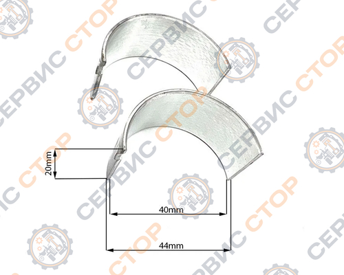 Вкладыши шатуна 186F
