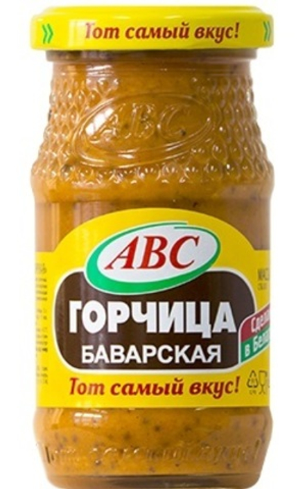 Горчица "Баварская" 160г. АВС