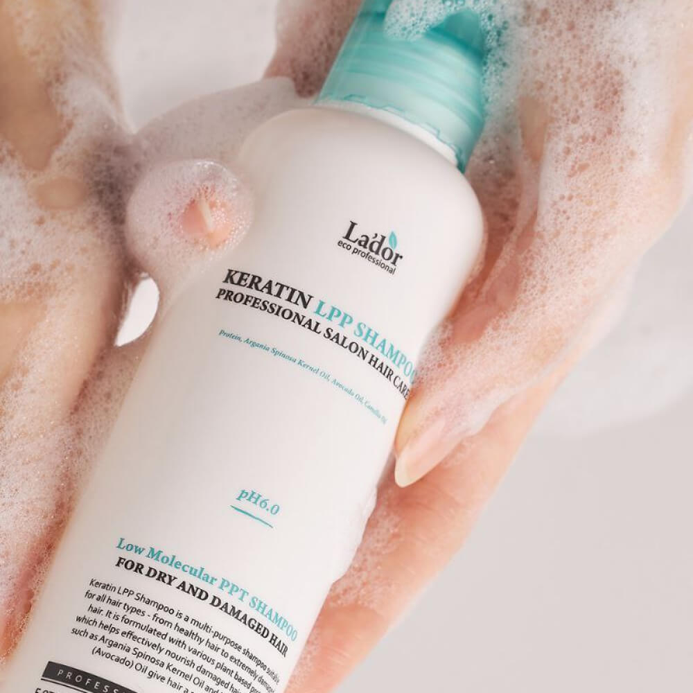 Lador Keratin LPP Shampoo Протеиновый кератиновый шампунь 530