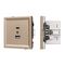 Механизм USB розетки SCT-TENDO-MUAC-PL-GD (5V, 3A, QC3) Arlight 054097
