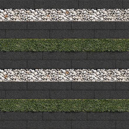 Тротуарная плитка ГАЗОННАЯ РЕШЕТКА - Гранит Черный