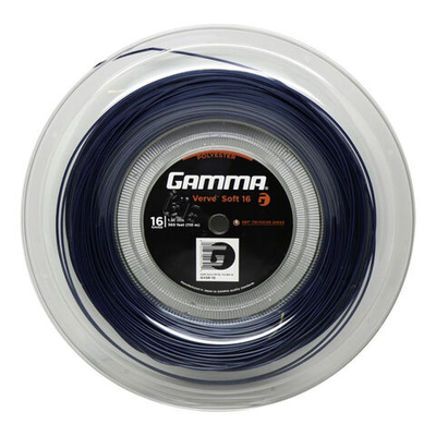 Струны теннисные Gamma Verve Soft String Reel 110m - Black, Blue