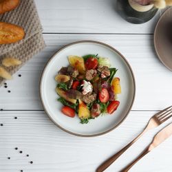 Салатник 600 мл d 19,7 cм h4 cм White Matt New Brown Taiga P.L. [6]