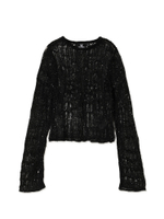 Топ Siren Sequin Distressed Knit