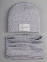 Шапка и снуд для мальчика осенние