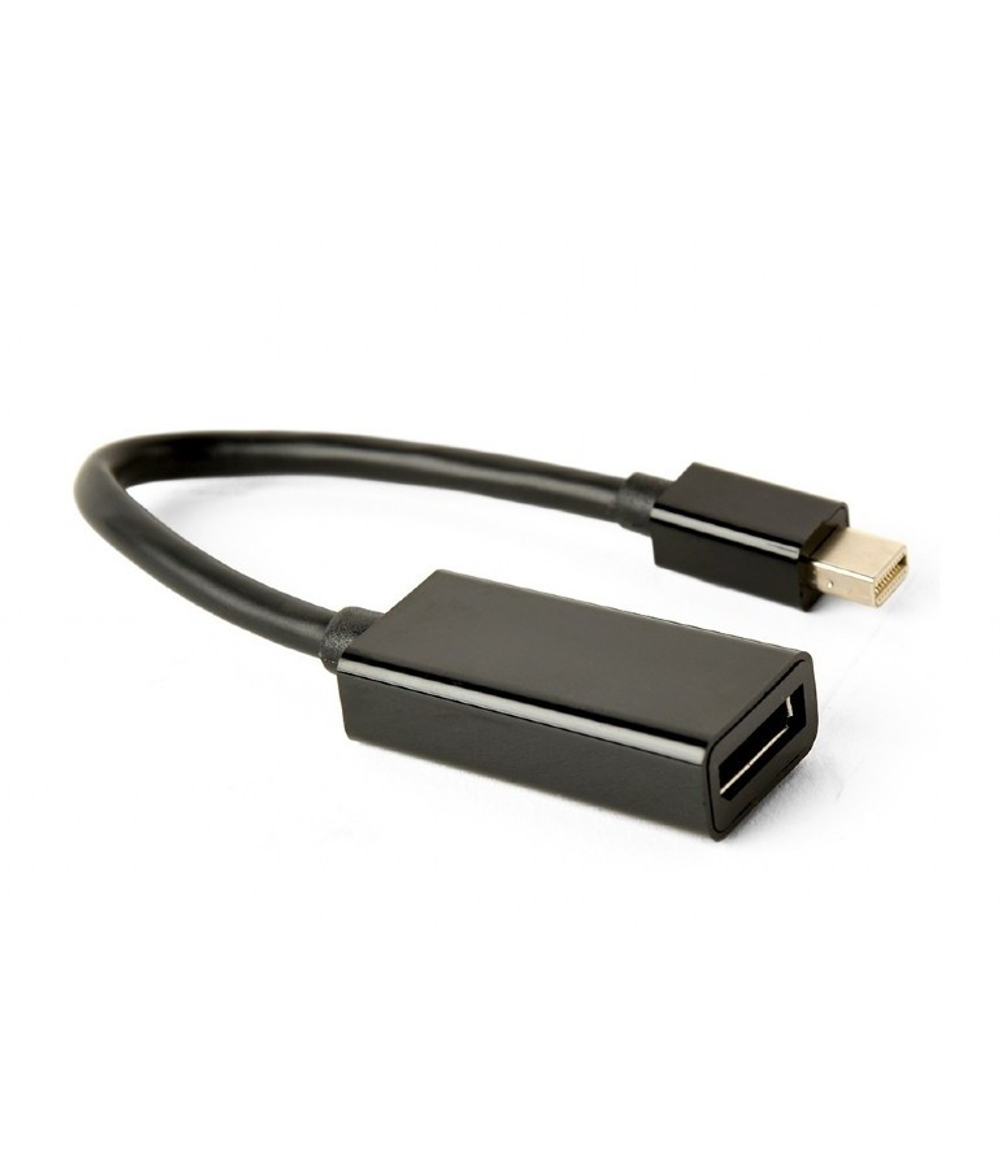 Cablexpert Переходник miniDisplayPort -&gt; DisplayPort, 4K, 20M/20F, длина 16см, черный (A-mDPM-DPF4K-01)