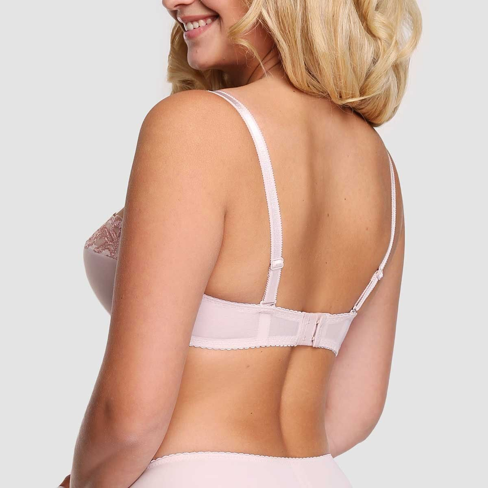 Бюстгальтер фасона балконет с уплотненными чашками на каркасах (Размер: 70C) (Цвет: молочный)