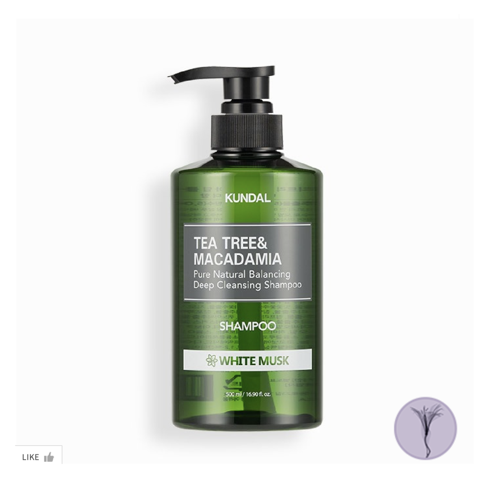 Шампунь глубокое очищение Чайное дерево и макадамия Kundal Tea Tree & Macadamia, 500ml