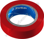 ЗУБР Электрик-10 15 мм х 10 м красная, Изоляционная лента ПВХ, ПРОФЕССИОНАЛ (1233-3)