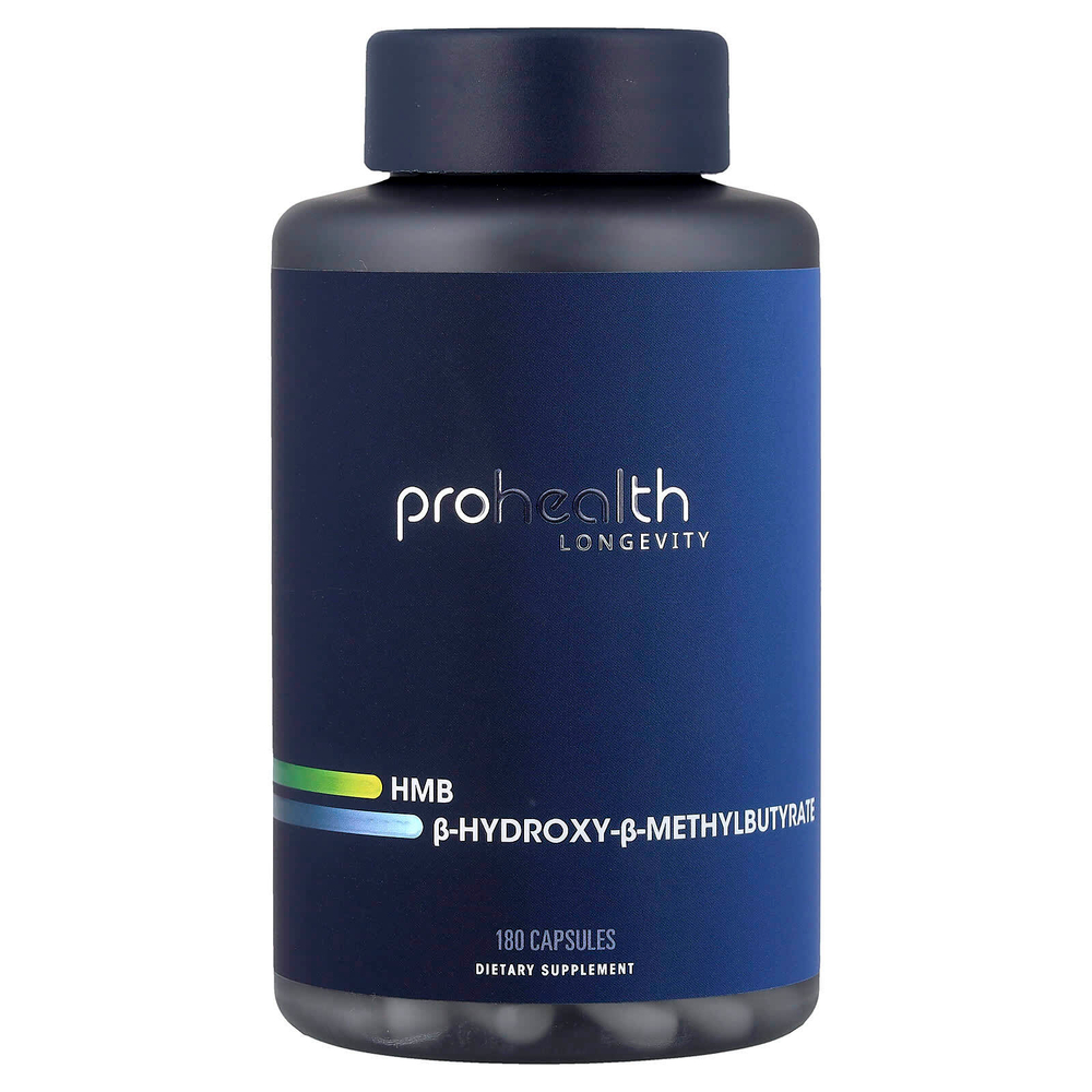 ProHealth Longevity, HMB B-гидрокси-B-метилбутират, 180 капсул