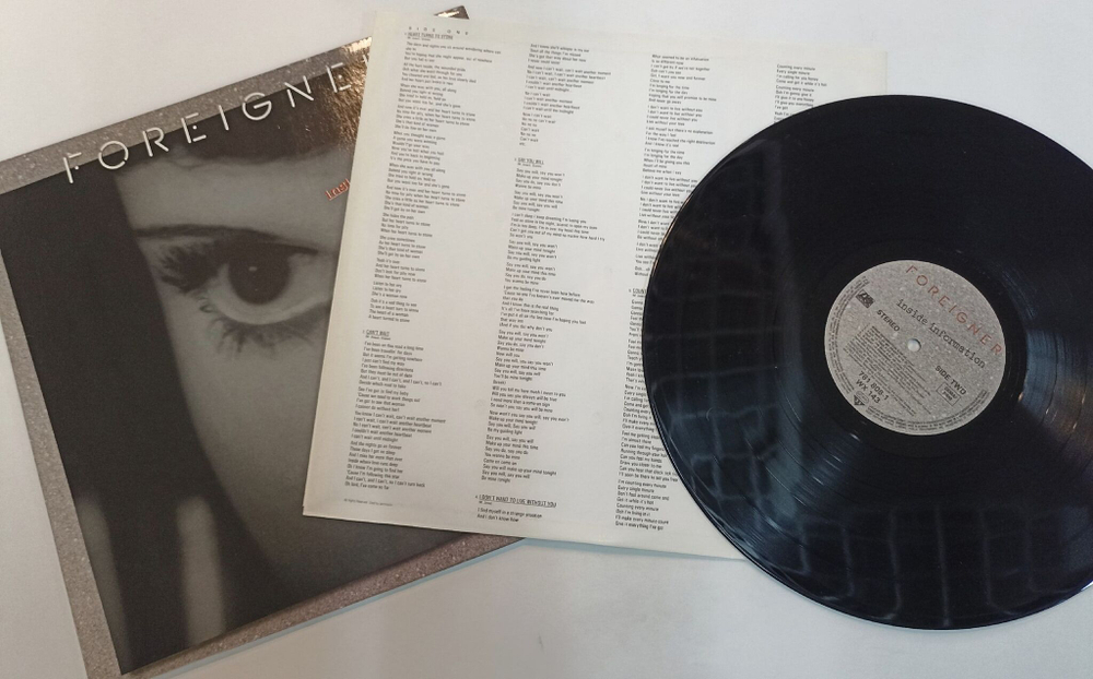 Винтажная виниловая пластинка LP Foreigner Inside Information (Germany 1987)