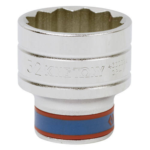 KING TONY (433032M) Головка торцевая стандартная двенадцатигранная 1/2", 32 мм