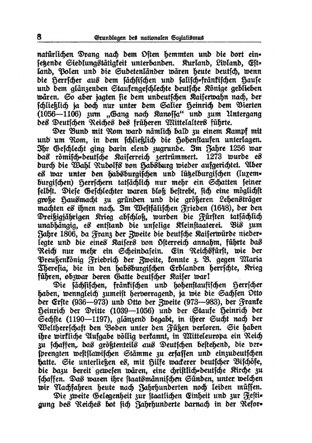 Der nationale Sozialismus. Seine Grundlagen, sein Werdegang und Seine Ziele | R. Jung