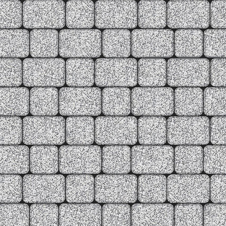 Тротуарная плитка КЛАССИКО - Стоунмикс Белый с черным, комплект из 2 видов плит