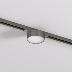 DK5761-DN Светильник для трека SHINE FLOW со светодиодом, D74*H28, 48V DC, 6W, RA?90, 3000K, IP20, темный никель, алюминий