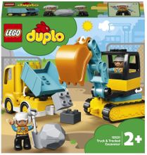 Конструктор LEGO DUPLO Town 10931 Грузовик и гусеничный экскаватор