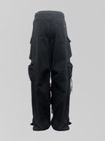 Джинсы Theattico 2208 широкие с карманами по всей длине и ремешками на кнопке внизу