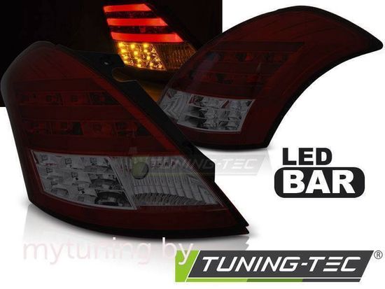 Задние фонари для Suzuki Swift III (11-...) LED Red Smoke