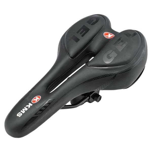 Седло гелевое KMS с задним стопом для скоростного велосипеда