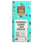 Endangered Species Chocolate, Темный шоколад с клюквой и миндалем, 72% какао, 85 г (3 унции)
