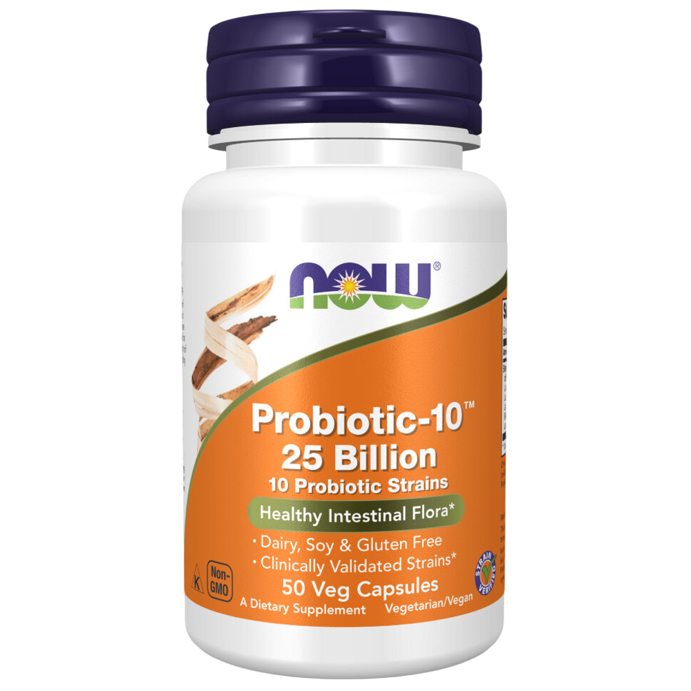 Now Foods Probiotic-10 25 Billion 50 veg capsules, Пробиотик