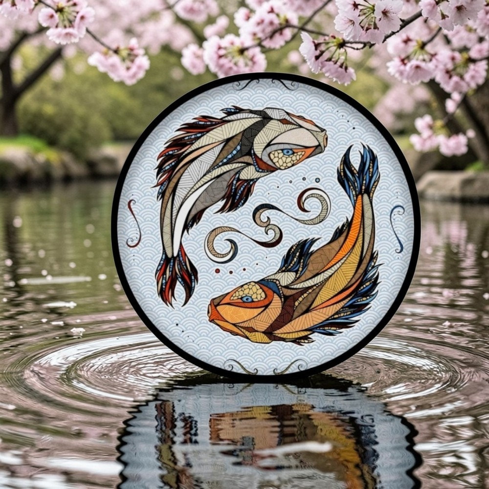 Деревянный пазл Карпы Кои L/320/40х40 см (EWA)