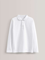 Поло с длинным рукавом школьное для мальчика Next C02-481, 5 шт., Белый