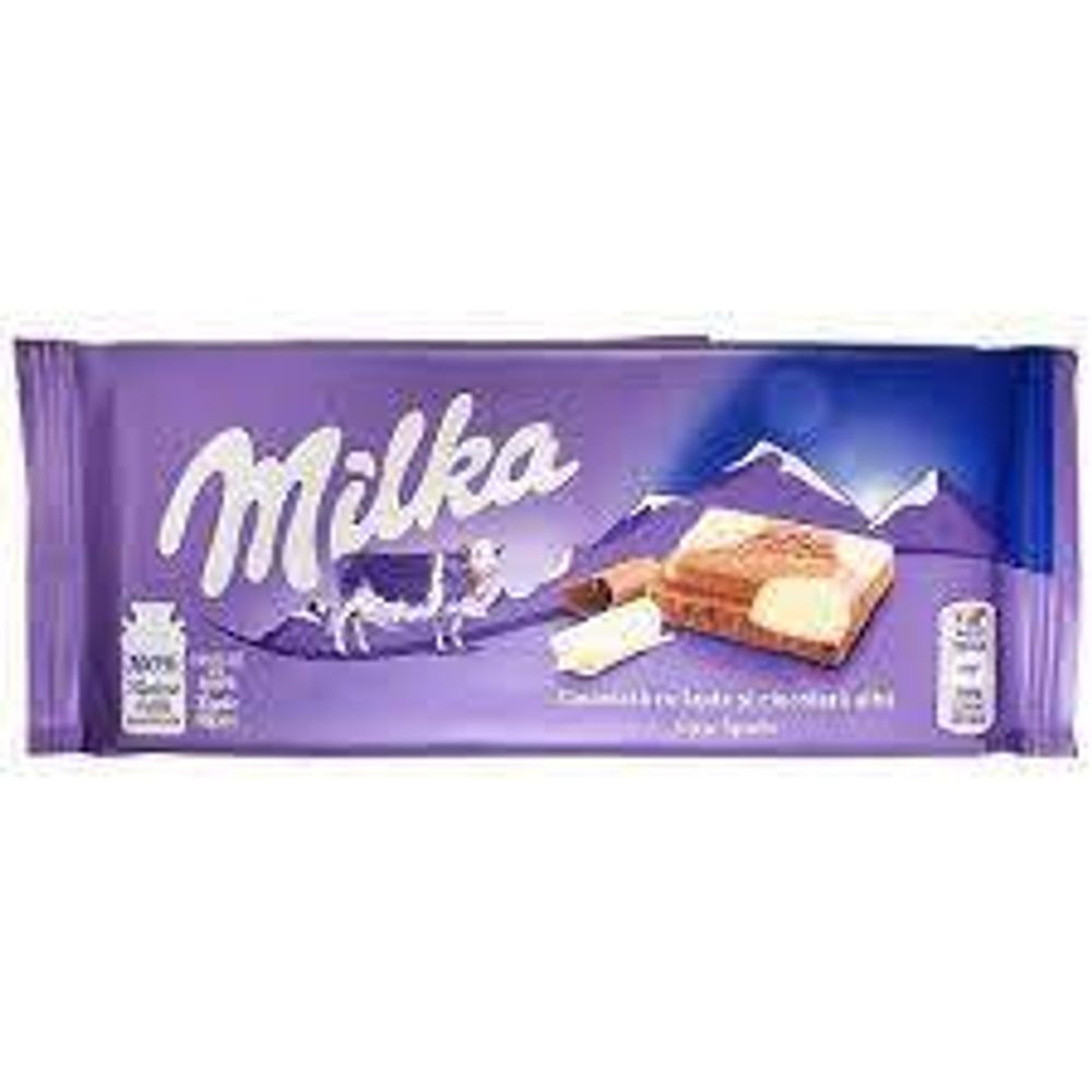Milka  Cow Spots Темно Белый Шоколад 100г