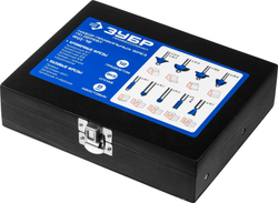 ЗУБР 12 шт, набор профильных фрез по дереву, Профессионал (28796-H12)