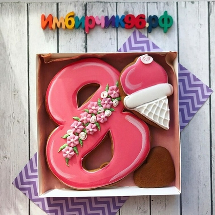Имбирные пряники 8 марта
