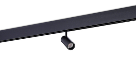 Светодиодный светильник Alpha для SPACE Track system 5Вт, D35xL80 мм, 362Лм, 36°, 4000К, недиммируемый, Ra>90, черный
