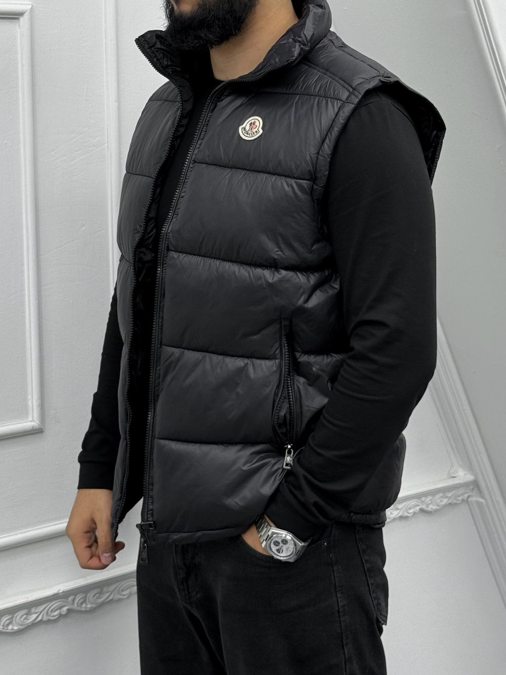 Жилетка MONCLER #2855 (чёрн.)