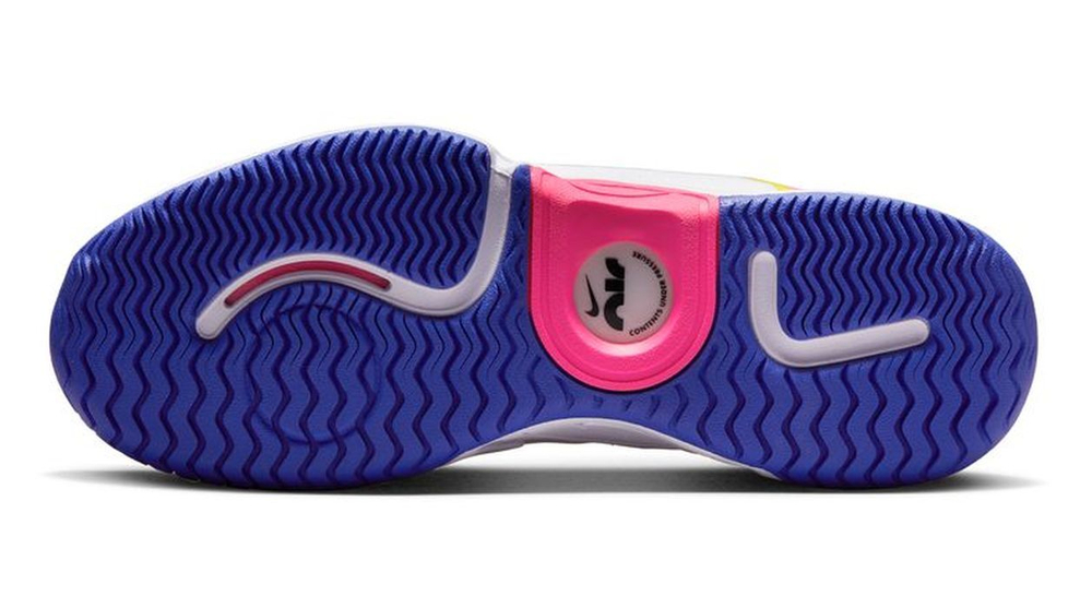 Женские Кроссовки теннисные Nike Air Zoom GP Turbo Osaka W - white/hyper pink/opti yellow/hyper crimson