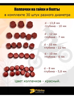 Декоративные колпачки на гайки и болты