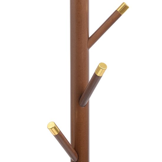 Вешалка напольная bakken, 180 см, золотистый хром/светлый орех