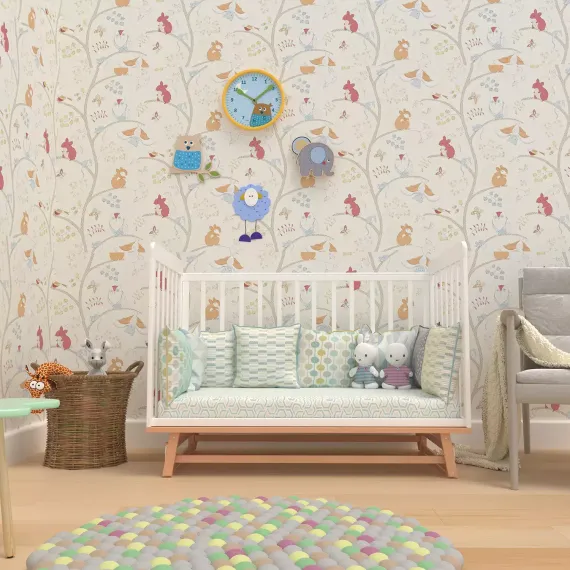 Детская кроватка с продольным маятником Incanto Anniken Белая/бук