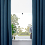 Комплект штор IKEA ROSENMANDEL (РОЗЕНМАНДЕЛ), Темно-синий, 135х250 см, 2 шт