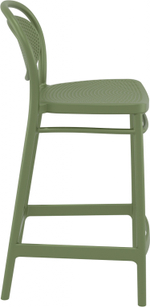 Стул пластиковый полубарный Siesta Contract Marcel Bar 65, оливковый