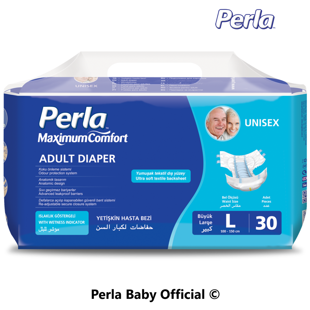 Подгузники для взрослых Perla Eco. Large 30 шт 100-150 см