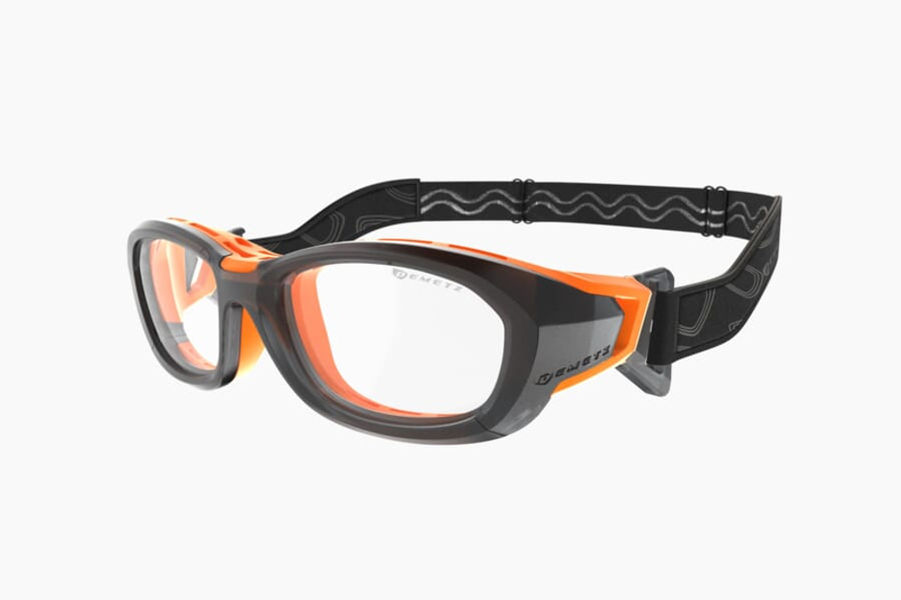 Спортивные очки с диоптриями Demetz Smash / Crystal Grey Matt / Orange Matt