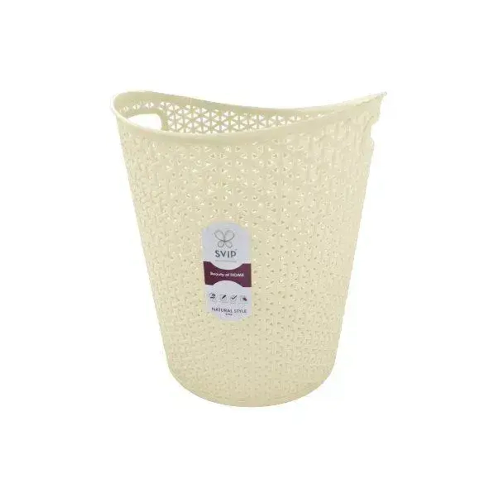 Корзина для бумаг Nature 13л айвори (комплект 8 шт)