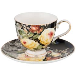 ЧАЙНЫЙ СЕРВИЗ LEFARD "НЕЖНЫЙ ШЕЛЕСТ" НА 6 ПЕР. 15 ПР. 1125/330/340/200 МЛ. (КОР=3НАБОР.)