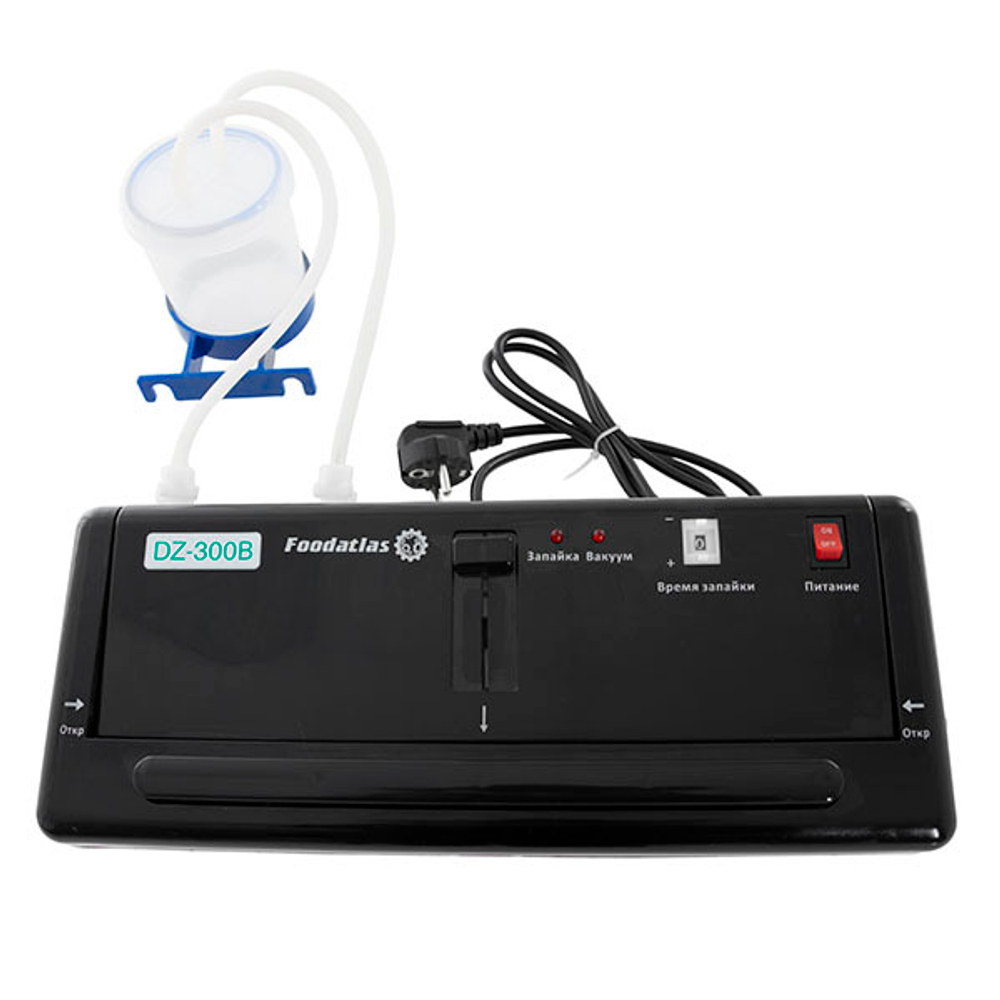 Вакуумный упаковщик c удалением жидкости DZ-300B Foodatlas Pro (черный)