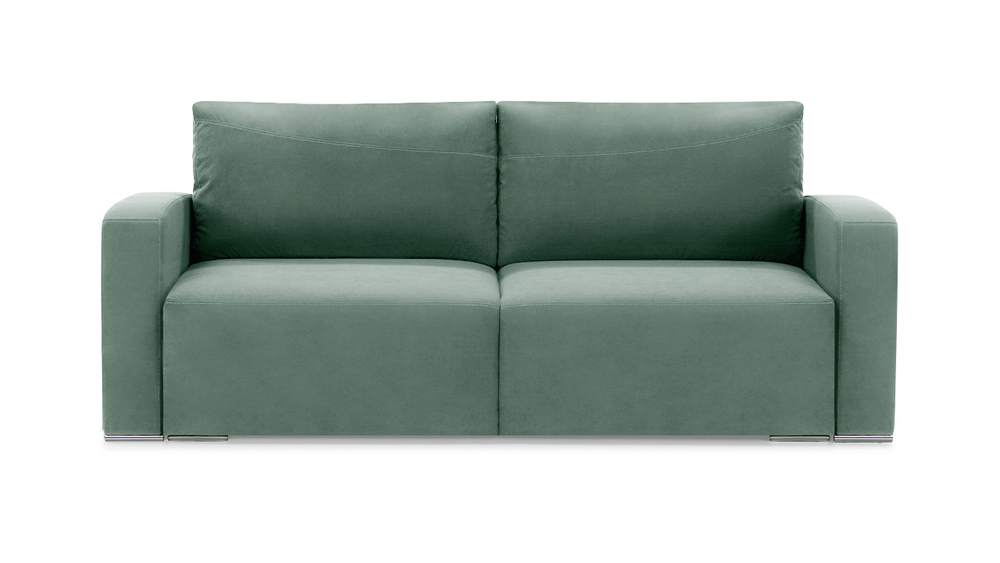 Диван Окленд Лайт Vivaldi 10 236*102*95 см, Зеленый Велюр Еврокнижка Фиеста