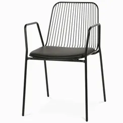 Стул Vivo Armchair черный с мягкой подушкой