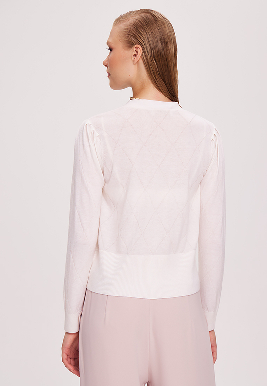 Кардиган укороченный со стразами