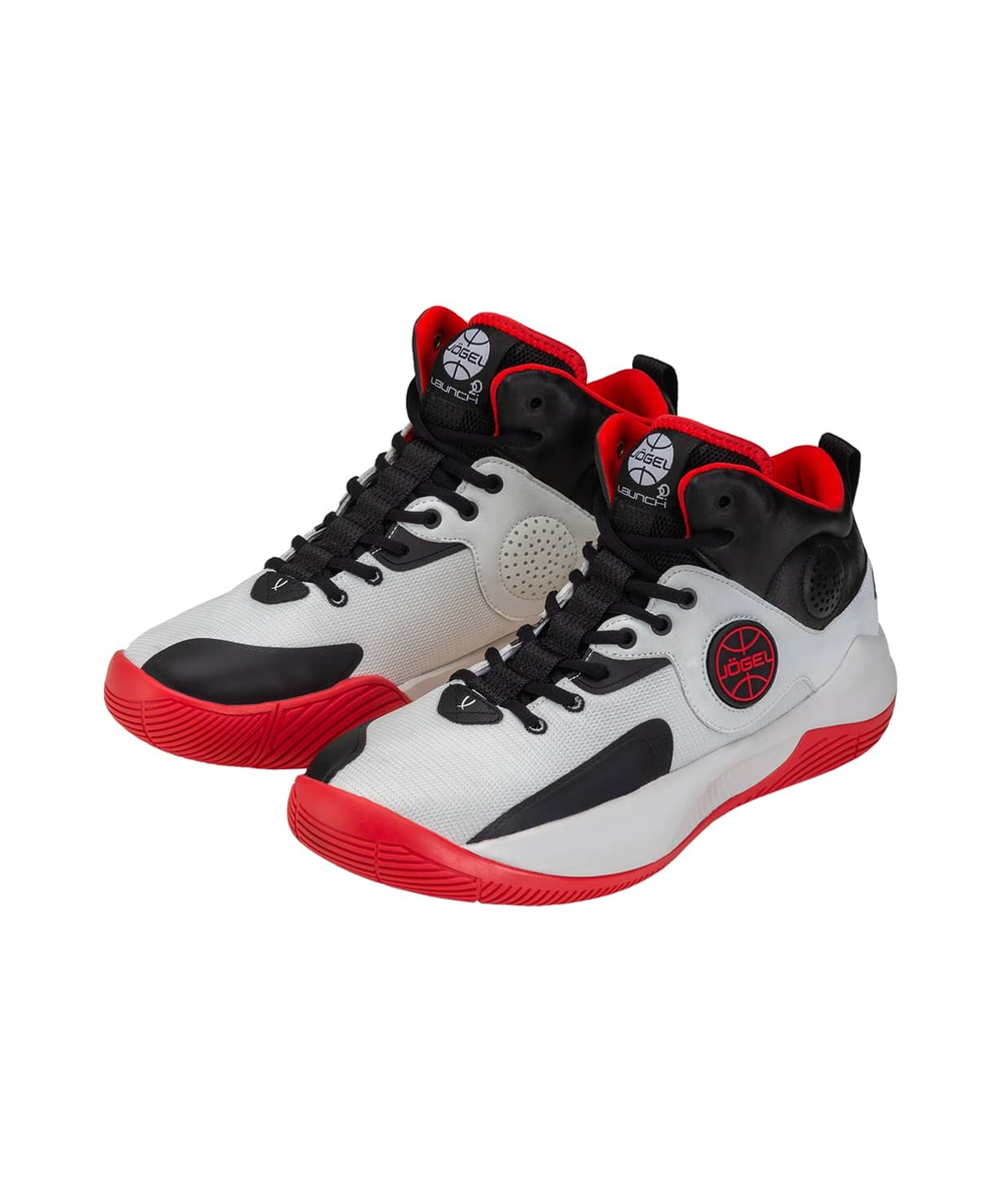 Кроссовки баскетбольные Launch MID, White/black/red
