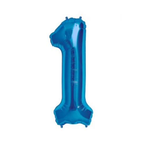 Шар цифра №1 Синяя