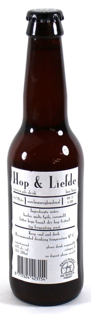 De Molen Hop &amp; Liefde 0.33 - стекло(24 шт.)