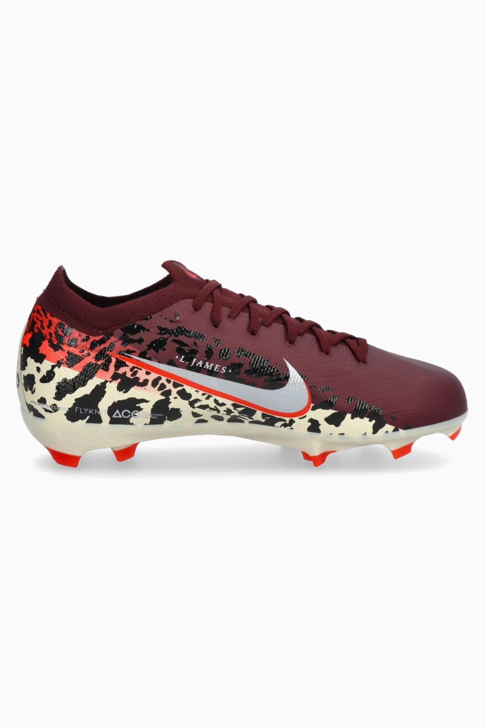 Бутсы Nike Zoom Mercurial Vapor 16 Pro FG Junior - бордовый